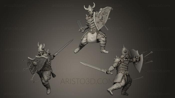 Figurines heroes, monsters and demons (STKM_0393) 3D model for CNC machine